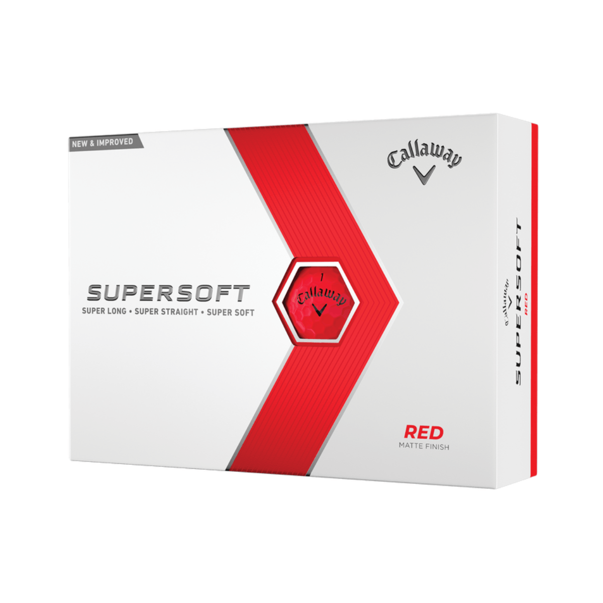 Callaway Supersoft Matte Golf Balls Red Dozen
