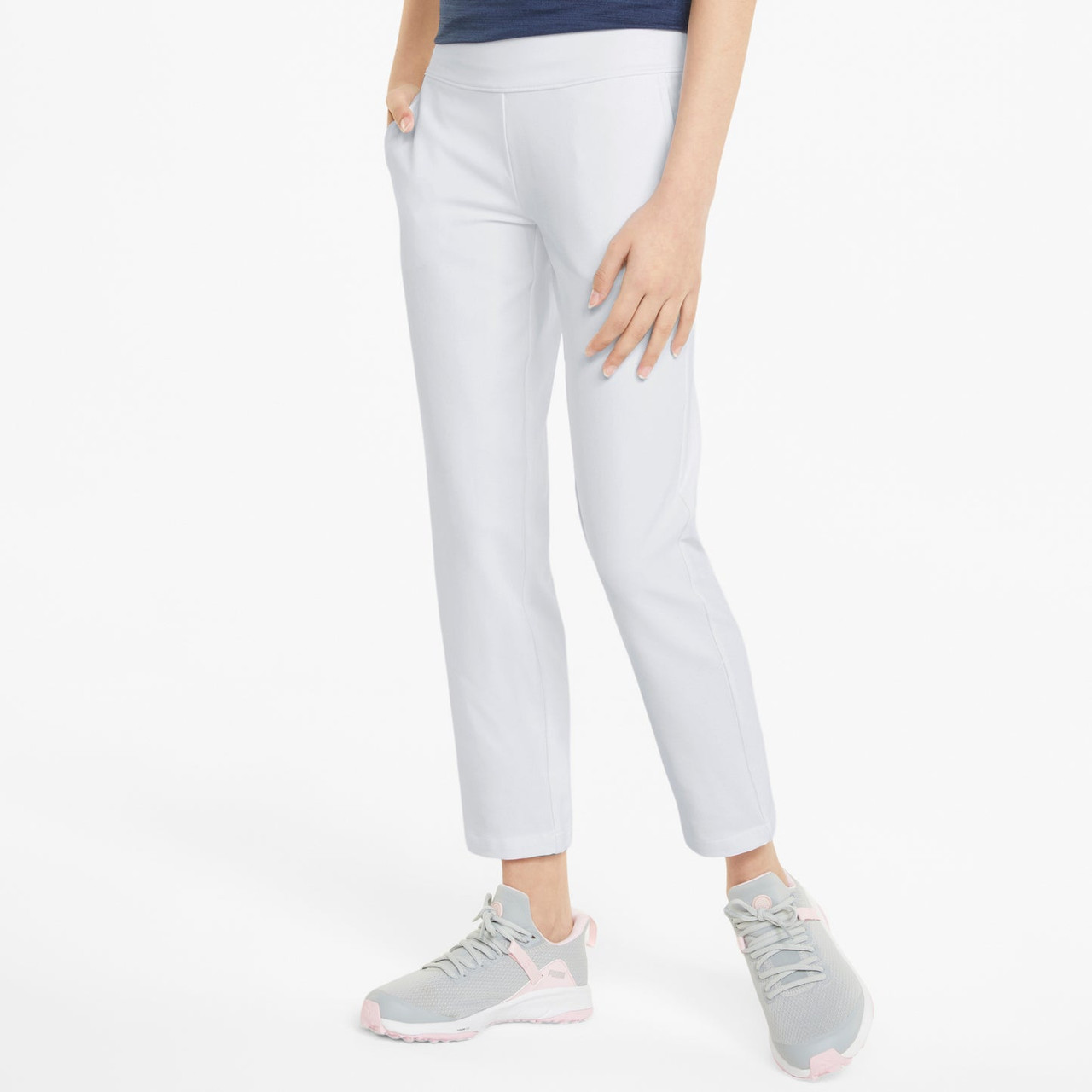 Puma Girls Pull On Golf Pants White - Main Image