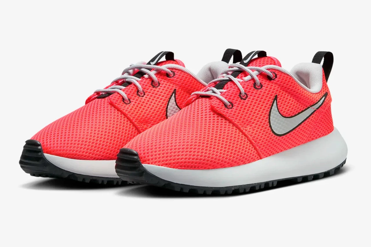 Nike Roshe 2G Spikeless Junior Golf Shoes Bright Crimson 