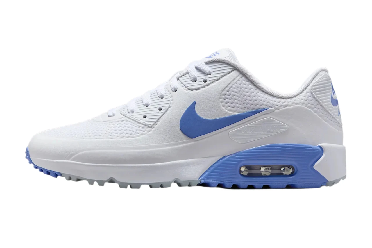 Nike Air Max 27 G spikeless Golf shoes blue and white coloring men’s size 7.5 Nike Air Max 1 G Golf Shoes White University unc Blue Black  main image 2