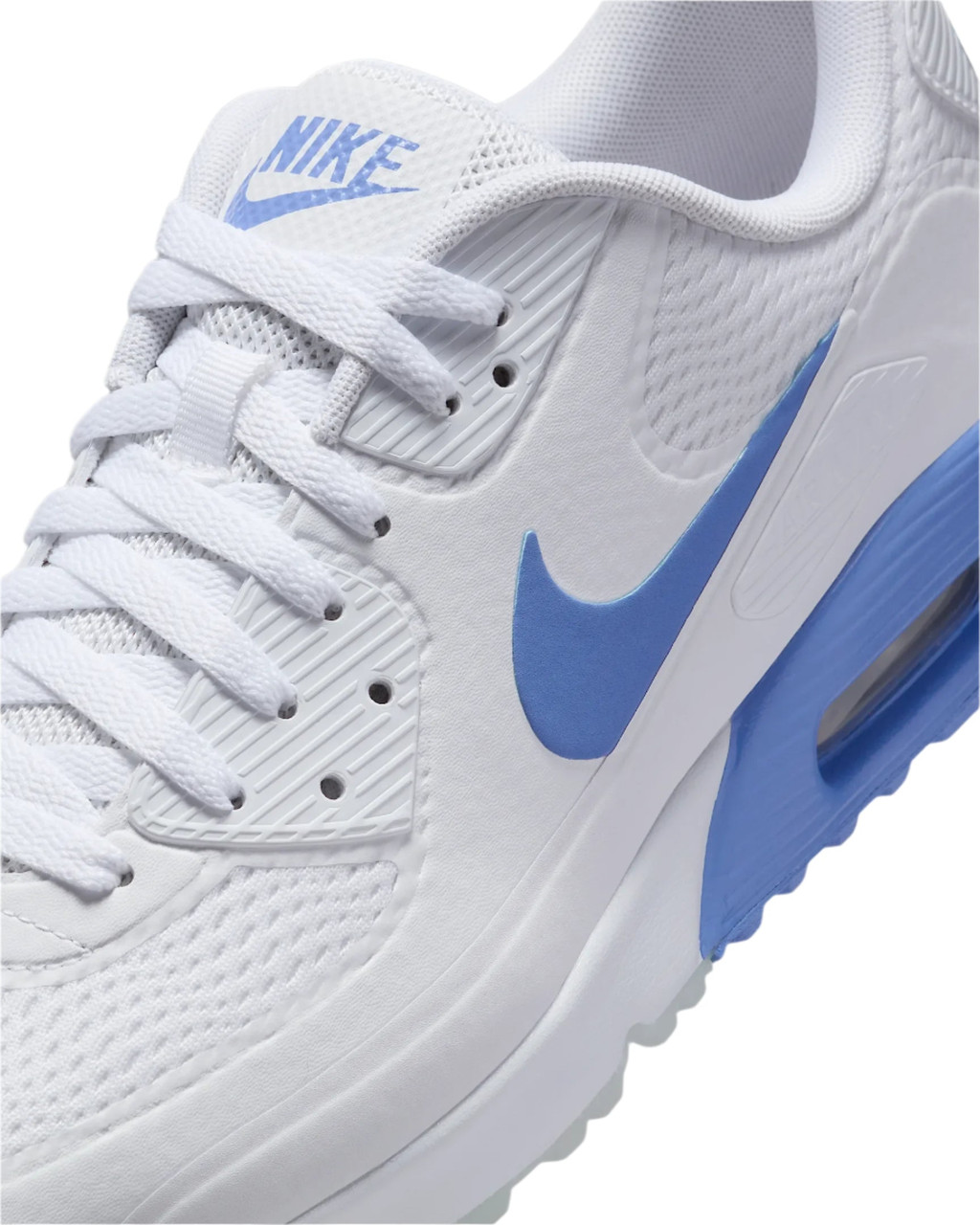 Nike Air Max 90 G Golf Shoes: White / Royal Pulse