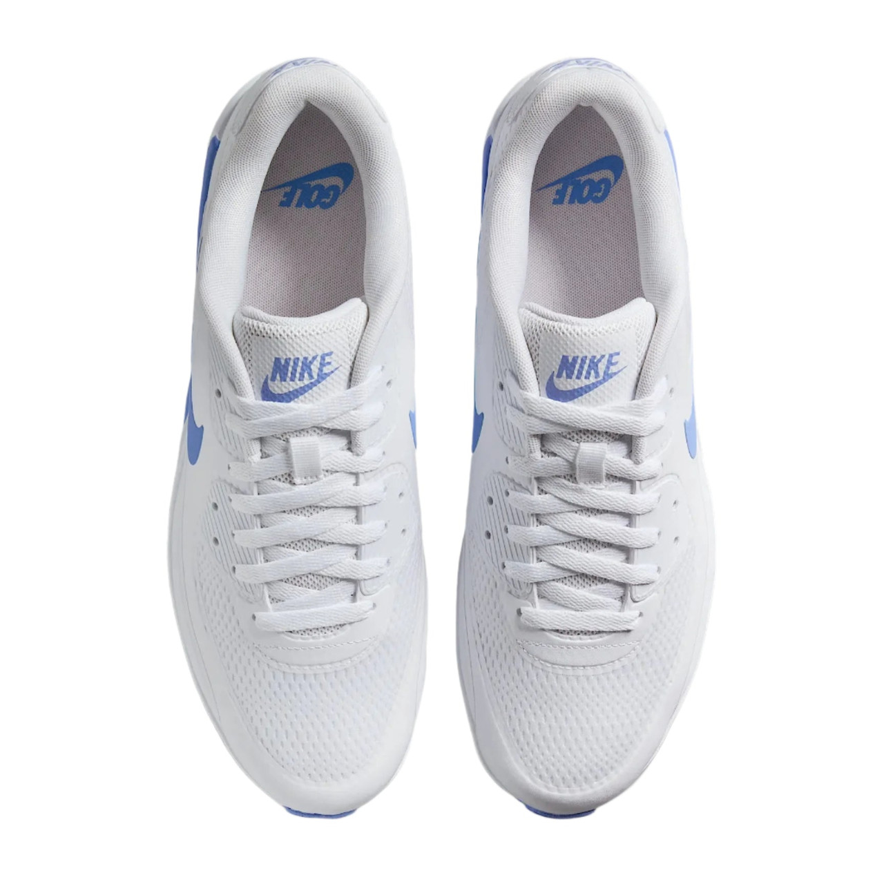 Nike Air Max 90 G Golf Shoes: White / Royal Pulse