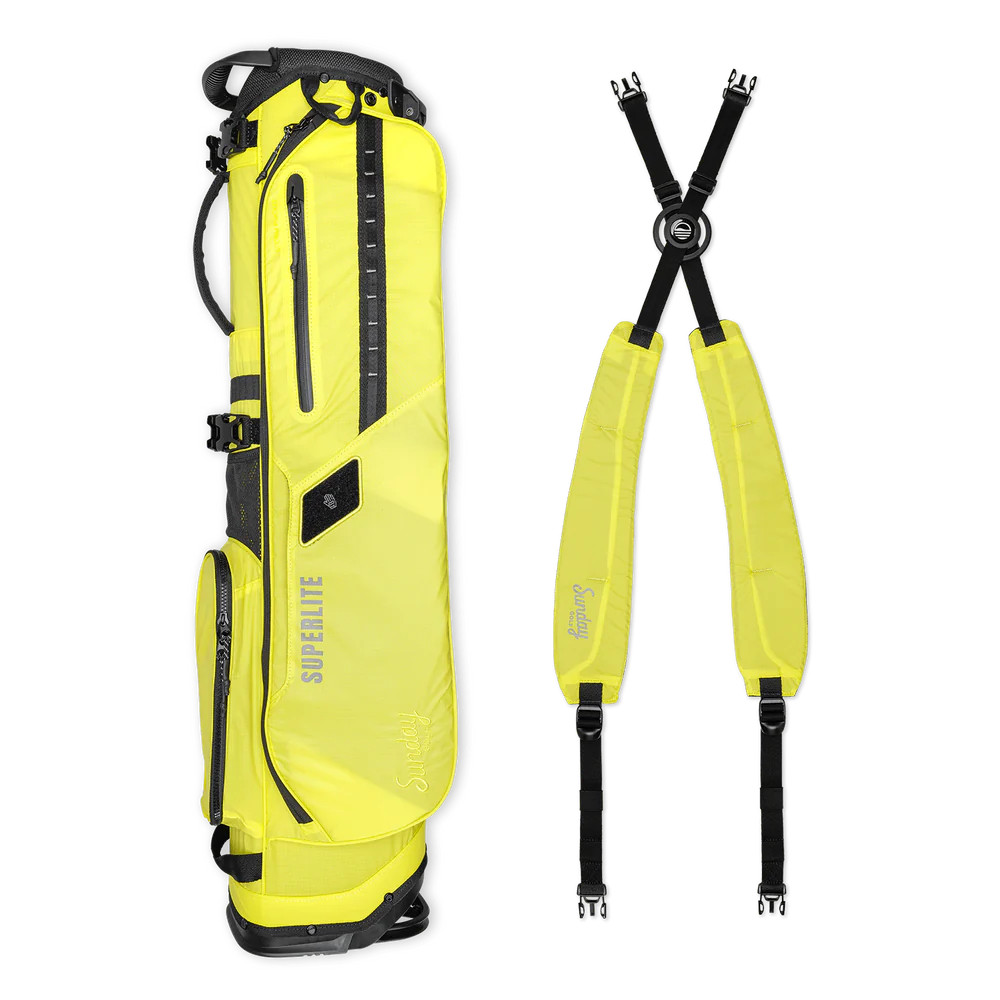 CPG GOLF カートバッグ　YELLOW Sunday Golf El Camino Superlite Stand Bag Neon Yellow