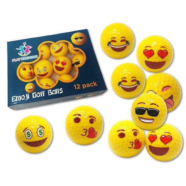 Emoji Golf Balls - One Dozen