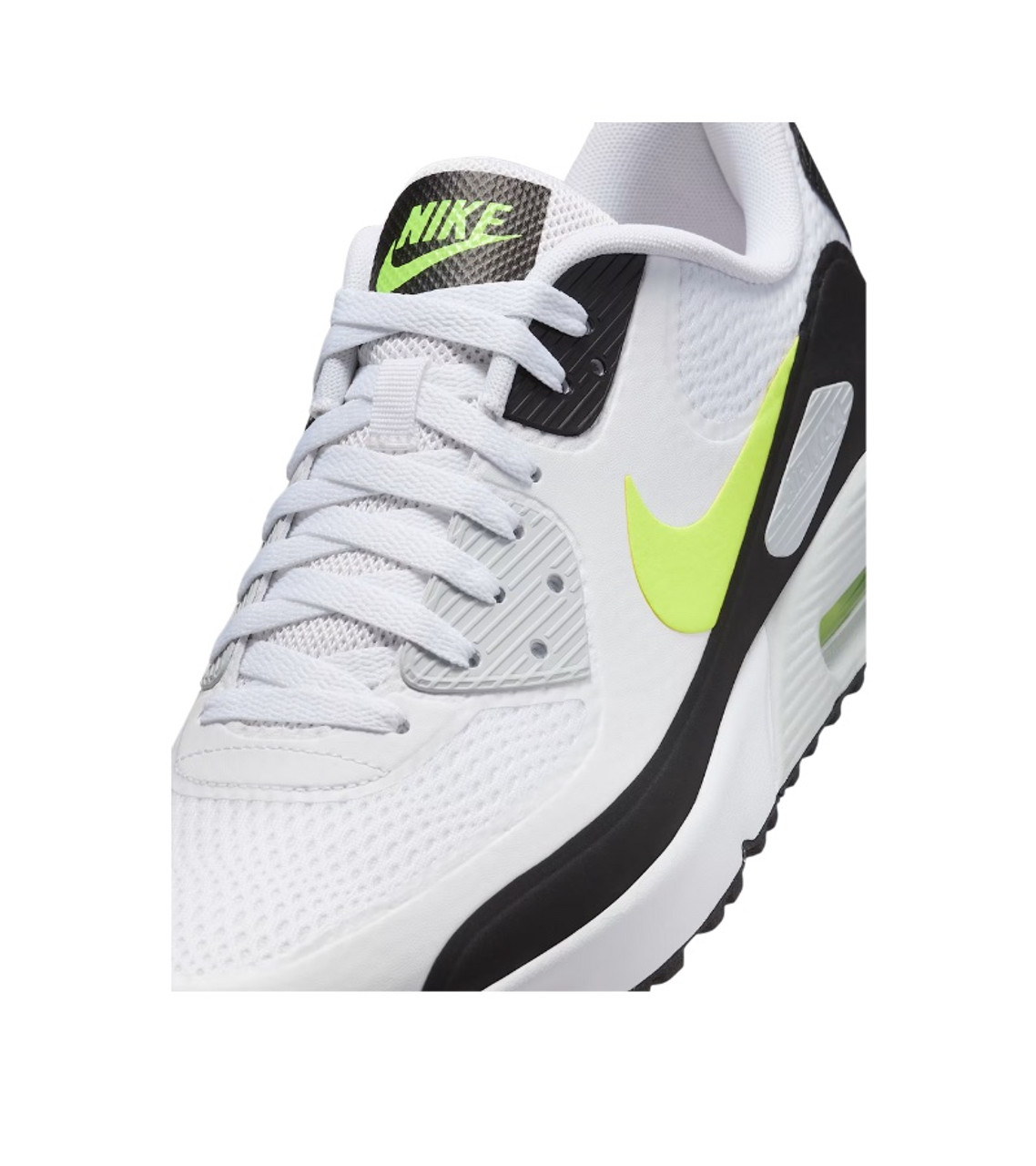 Nike Air Max 1 '86 OG G Kids Golf Shoes White / Black / Hot Lime