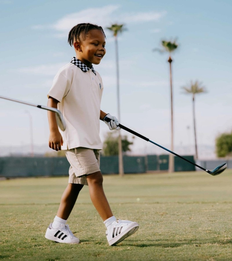 Devereux Skull Racer Kids Golf Polo