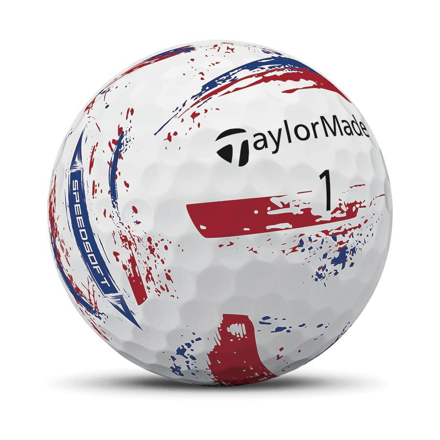 TaylorMade SpeedSoft New York Giants Ink Golf Balls - Dozen