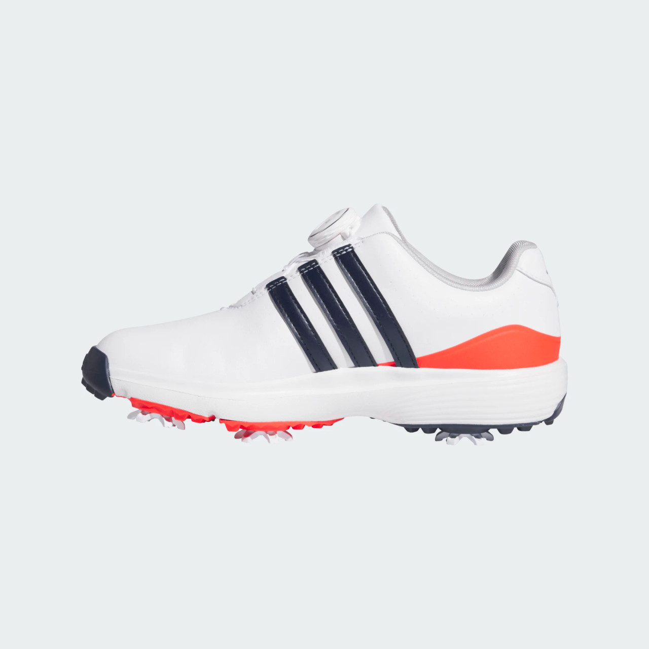 Adidas Tour360 BOA 24 Spiked Kids Golf Shoes - White Blue Red