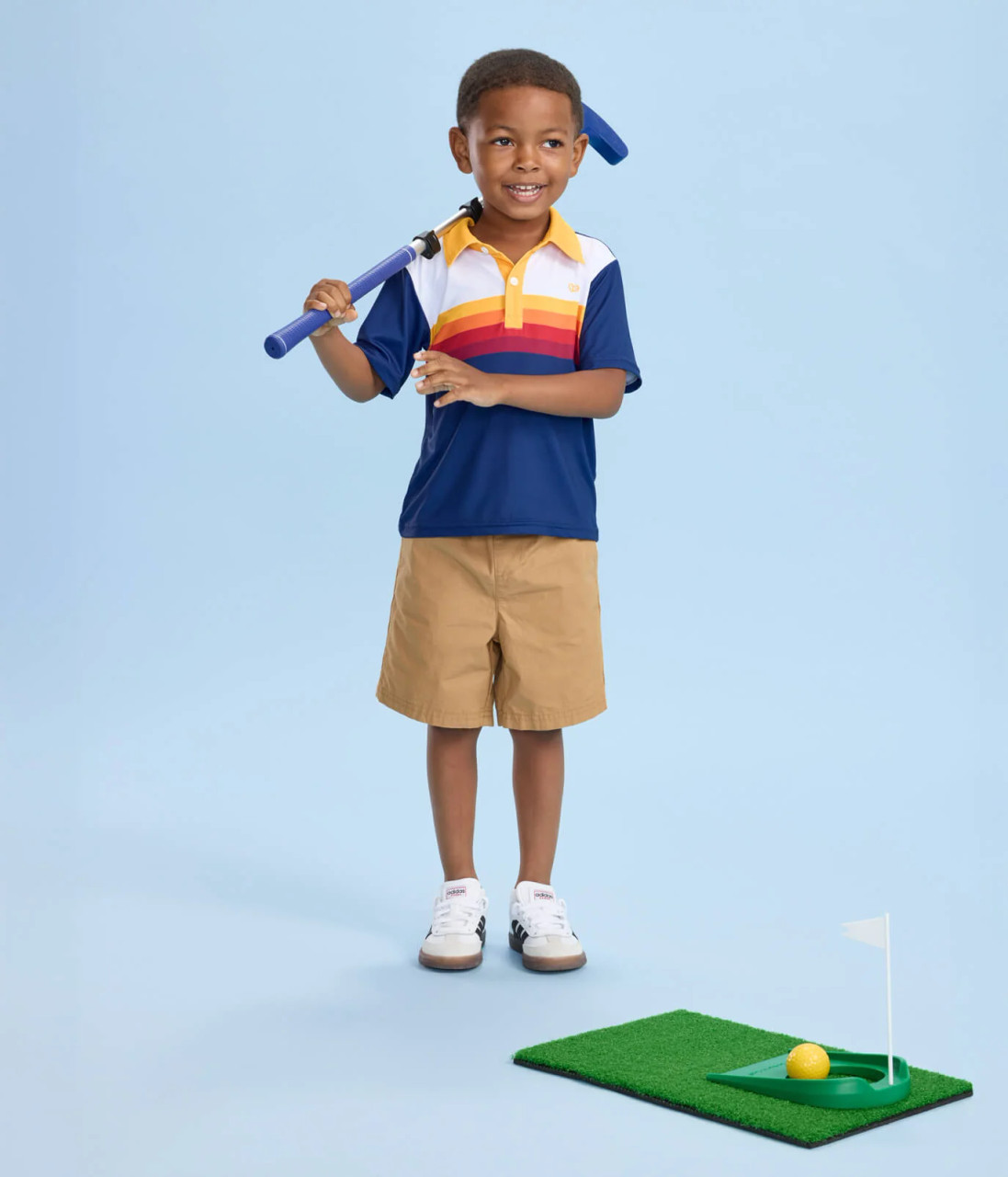 Tipsy Elves Slice of Sunset Toddler Golf Polo