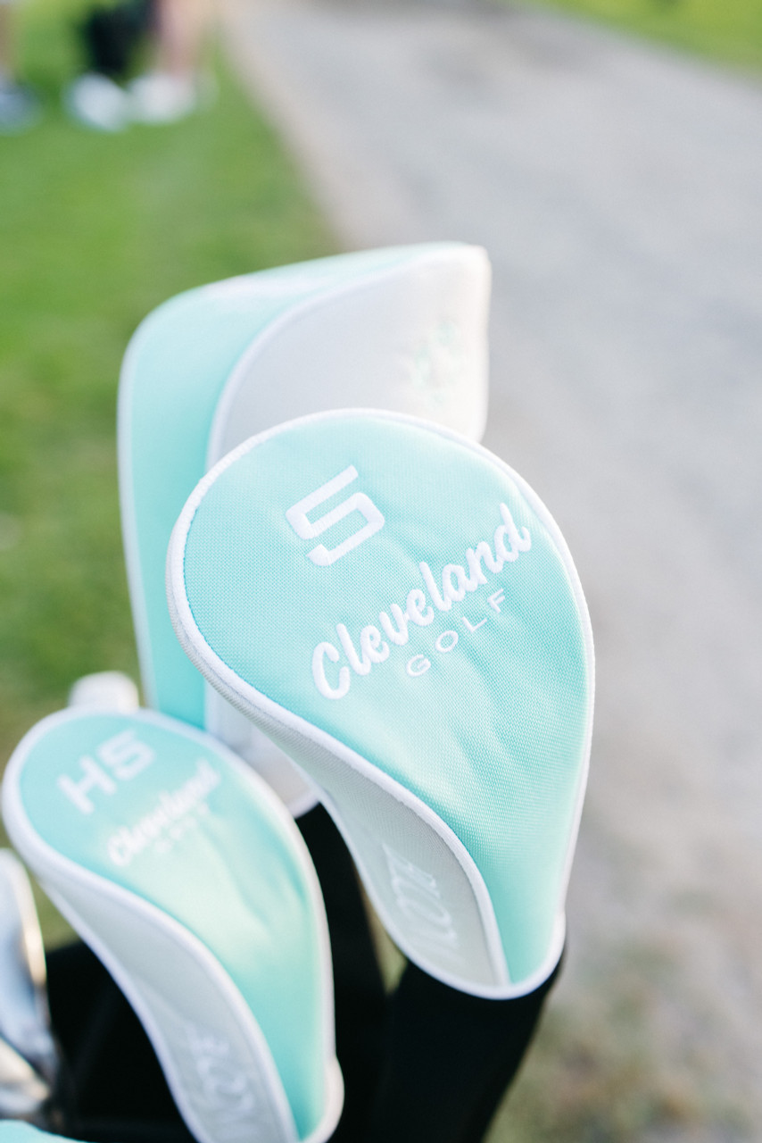 Cleveland Bloom 9 Club Womens Golf Set with Cart Bag - Grey / Mint
