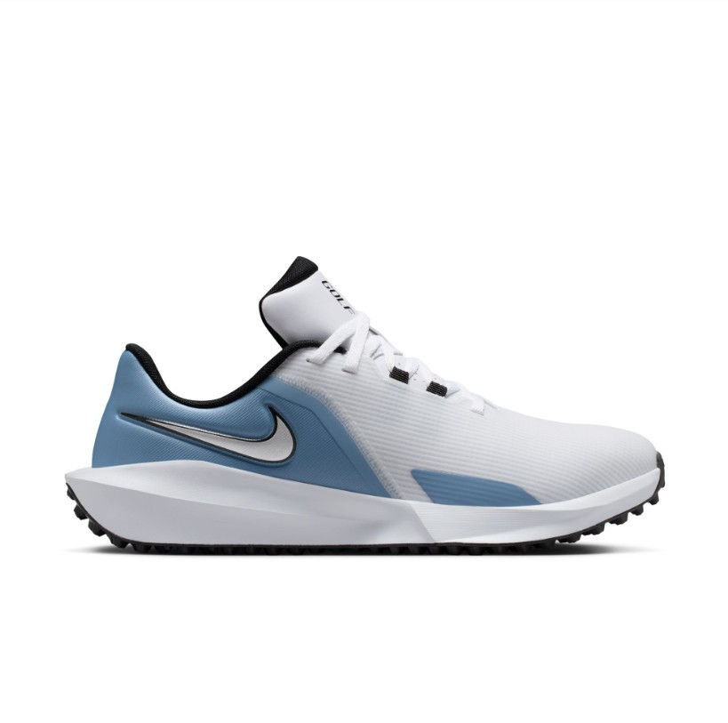 Nike Infinity G Jr '24 Golf Shoes White / Metallic Silver Work Blue