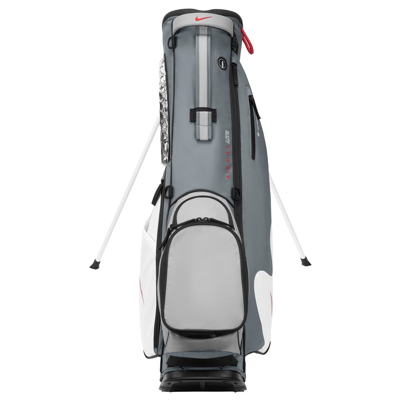 Nike Air Max Lite Golf Stand Bag - Cool Grey/White/Fire Red