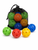 Plastic Training Golf Balls with Mesh Storage Bag - Primary Colors