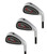 Tour X Three Club Iron Bundle for Ages 8-11 Red- 5 iron, 6 iron and 8 iron