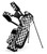 Sunday Golf Recess Kids Golf Bag for Ages 5-8 (Bag Height 27") Black White Checkered