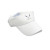 White Visor with Embroidered Golf Clubs and blue / white seersucker back strap.