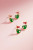 Golf Green with Jeweled Flags post earrings