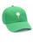 Tee'd Up Little Kids Golf Hat for Ages 2 to 8. Green baseball style hat with an embroidered golf ball and tee on the front.