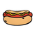 Hot Dog Enamel Golf Ball Marker