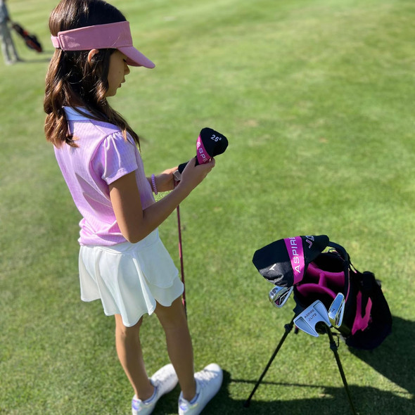 Aspire JLite 5 Club Girls Golf Set for Ages 6-8 (kids 44-52" tall) Pink