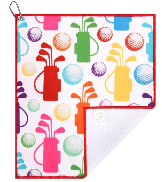 Microfiber Golf Towel - Balls & Tees - All Kids Golf Clubs