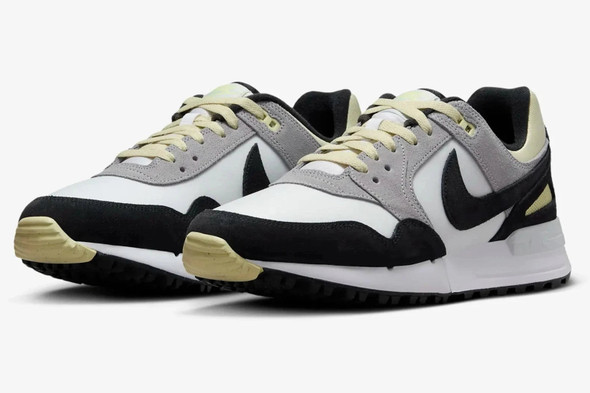 Nike Air Pegasus '89 G Junior Golf Shoes - Wolf Grey/ Black  Lime