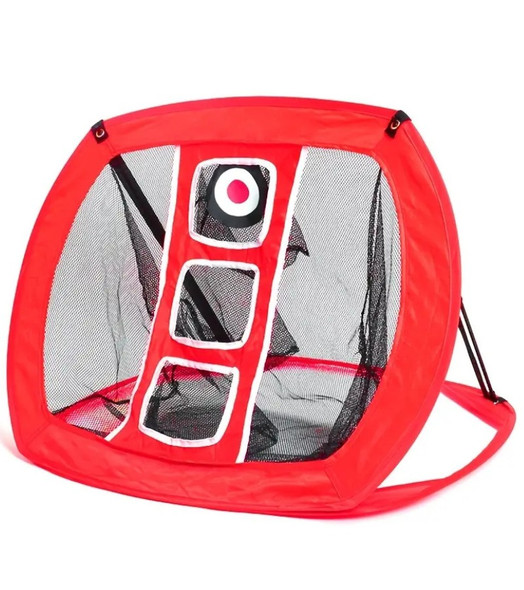 Portable Target Golf Chipping Net Red