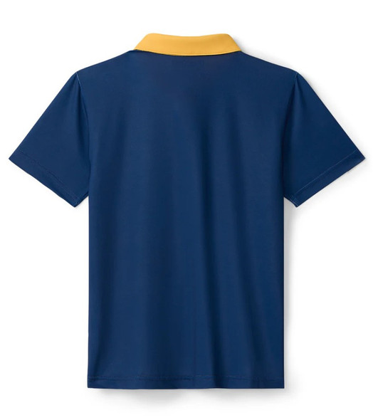 Slice of Sunset Boys Golf Polo  Back