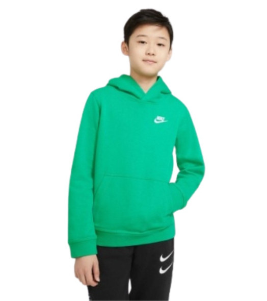 Nike Club Fleece Kids Hoodie Stadium Green Front