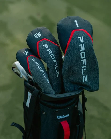 Wilson Profile 10 Club Teen Golf Set (kids 63-68" tall) Red/Black