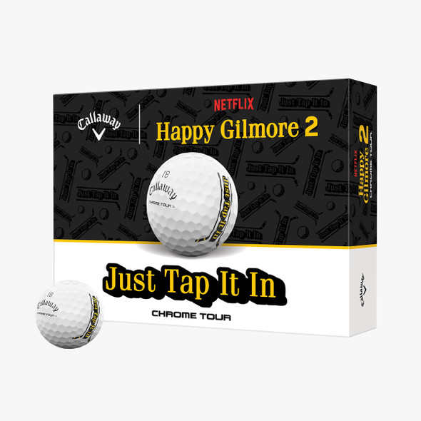 Callaway Happy Gilmore 2 Just Tap It In Chrome Tour Golf Balls - Limited Edition