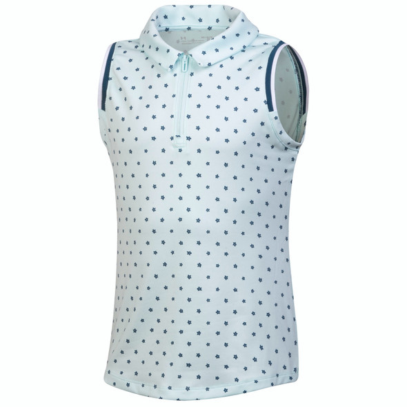 Under Armour Zinger Ditzy Floral Girls Golf Polo