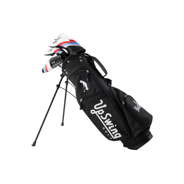 UpSwing 7 Club Kids Golf Set Ages 7-10 (kids 45-51" tall) Black