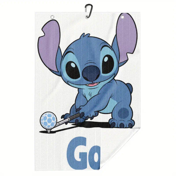 Stitch Waffle Weave Golf Towel & Carabineer