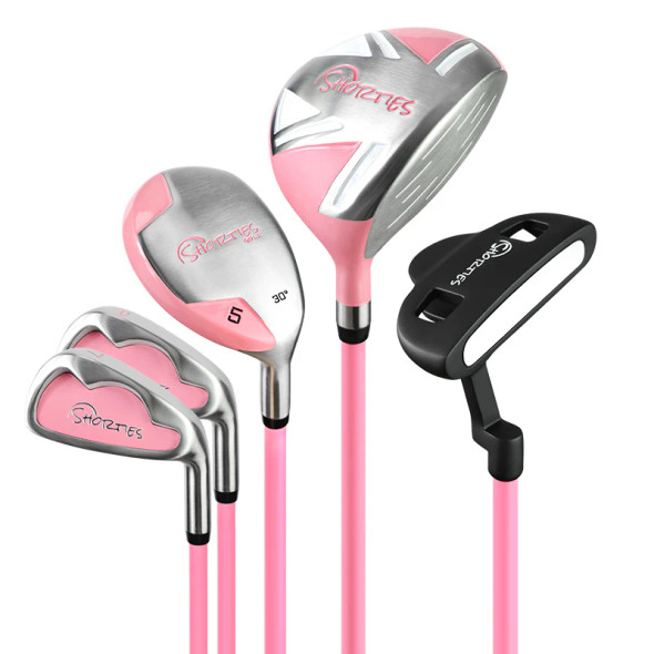 Shorties Junior 5 Club Kids Golf Set for Ages 8-10 (kids 46-51") - Pink