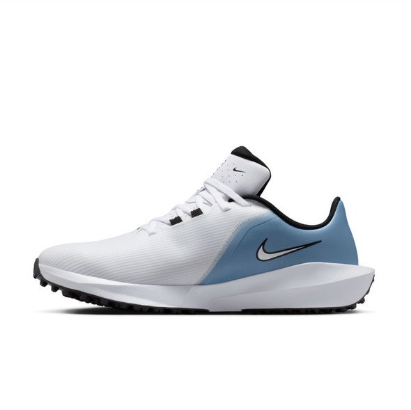 Nike Infinity G Jr '24 Golf Shoe - White / Metallic Silver / Work Blue