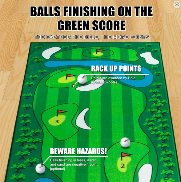 Golf Putting Mat Game