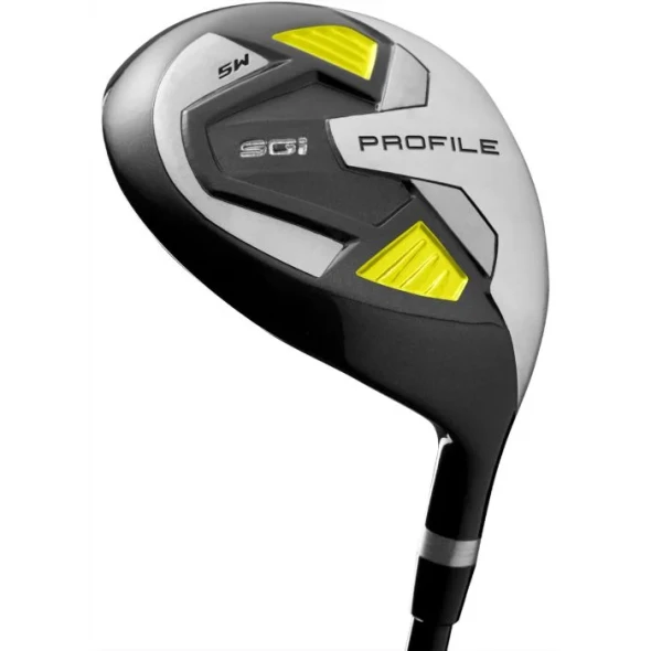 Wilson Profile SGI Teen 5 Wood for Ages 13-16 (kids 63-68" tall) - Yellow/Black