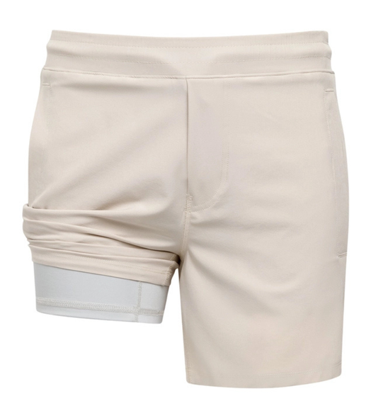Freeballers Toddler Shorts with compression liners Stone Front