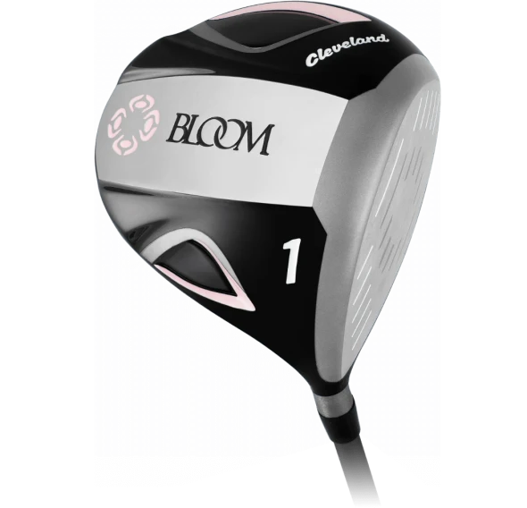 Cleveland Bloom 9 Club Womens Golf Set with Cart Bag (for girls 63-67" tall) - Black/Pink