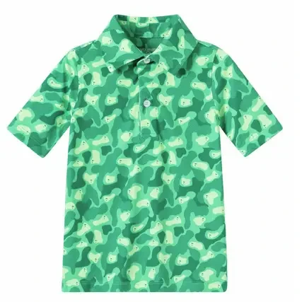 Golf Greens Camo Performance Polo