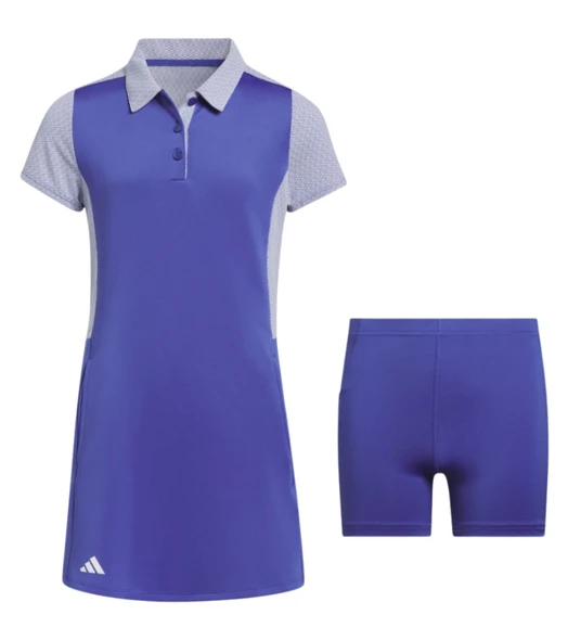 Adidas Climacool Girls Golf Dress Blue with inner shorts
