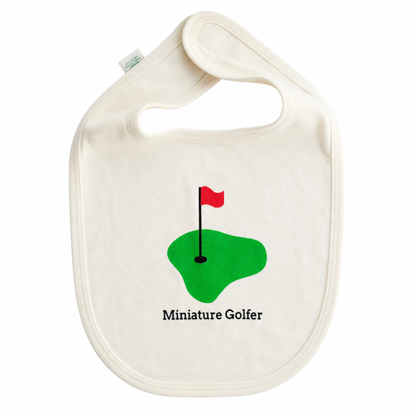 Simply Chickie Miniature Golfer Organic Cotton Baby's Bib