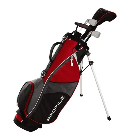 Used Wilson JGI 4 Club Kids Golf Set Ages 5-8 (kids 40-50" tall) Red