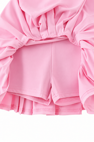 Pastel Pink Golf Skort with Undershorts