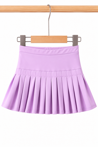Pastel Lavender Girls Golf Skort with undershorts