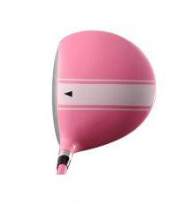 Precise X7 4 Club Girls Golf Driver for Ages 3-5 Pink - Top View