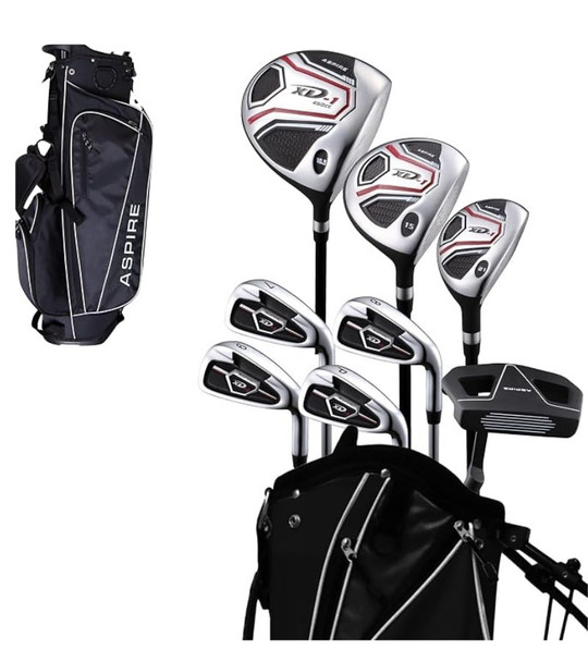 Precise XD-1 8 Club Teen Golf Set Black Features 8 Clubs