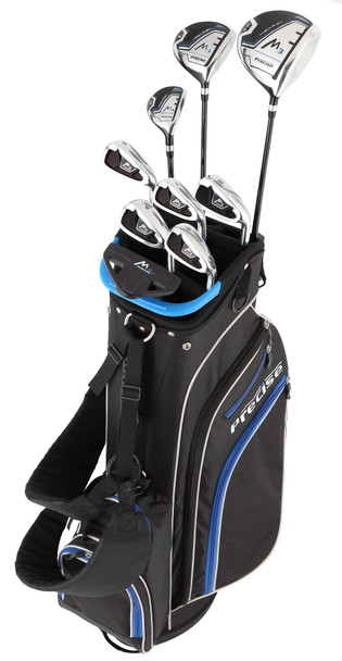 Precise M3 14 Piece Mens Short Size Golf Set Blue