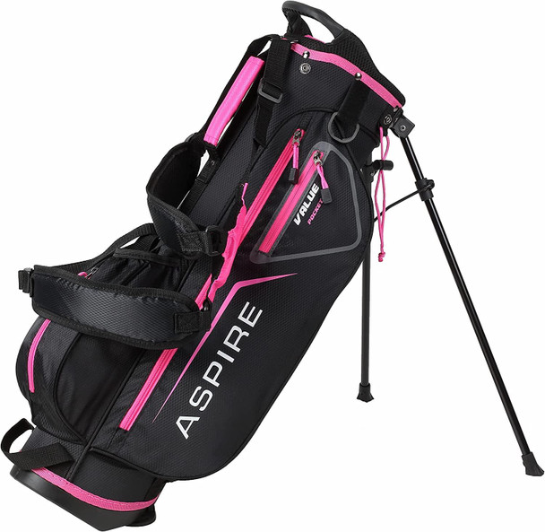 Aspire JLite 5 Club Girls Golf Set for Ages 6-8 (kids 44-52" tall) Pink